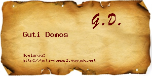 Guti Domos névjegykártya